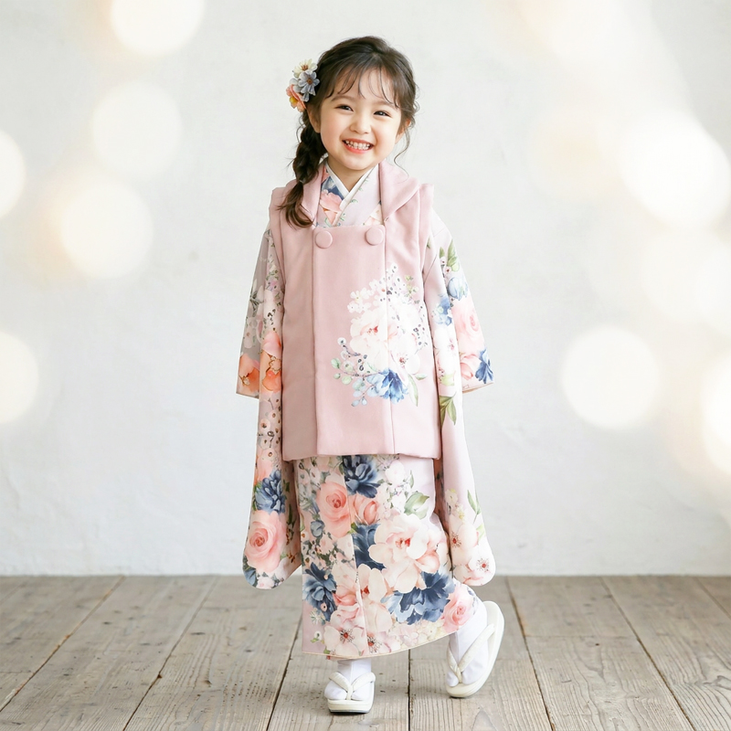七五三着物3歳女の子画像