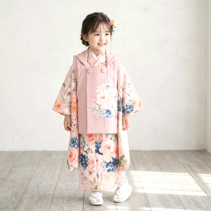 七五三着物3歳女の子画像