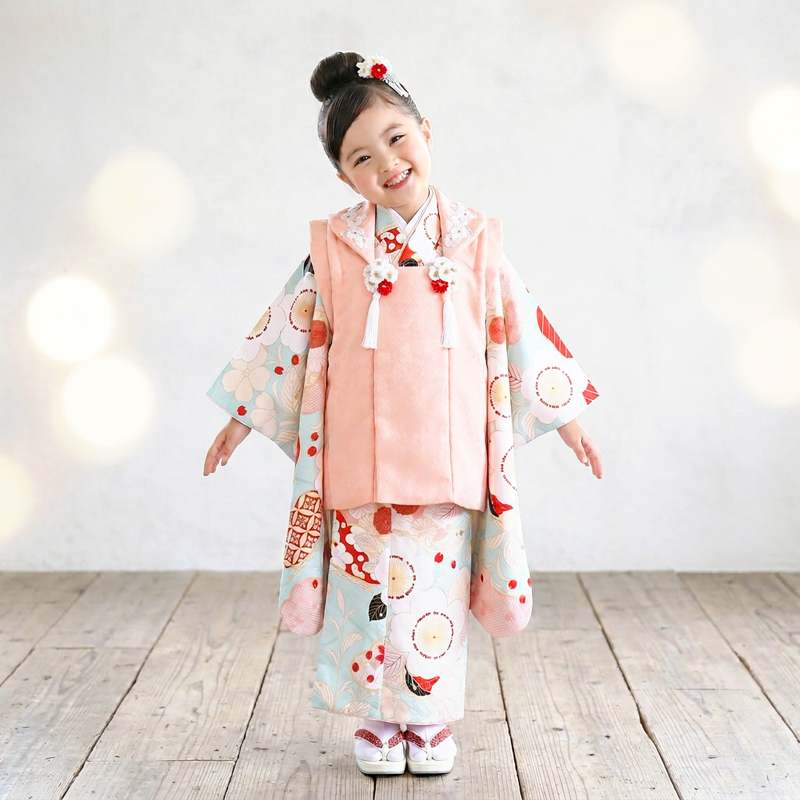 七五三着物3歳女の子画像