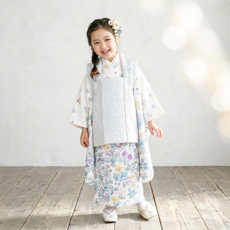 七五三着物3歳女の子画像
