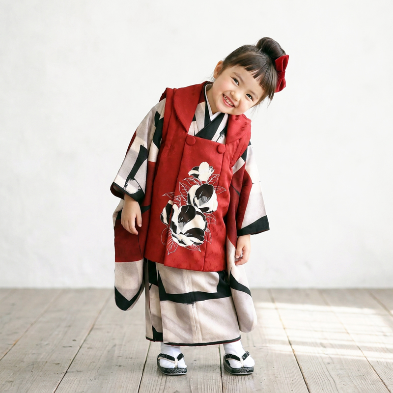 七五三着物3歳女の子画像
