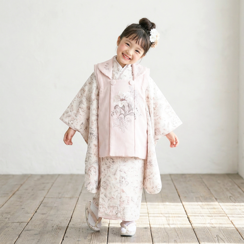 七五三着物3歳女の子画像