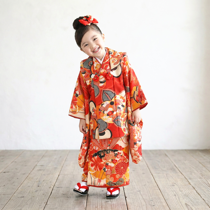 七五三着物3歳女の子画像