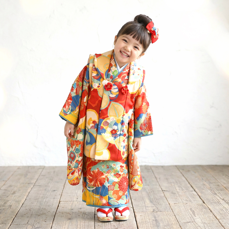 七五三着物3歳女の子画像
