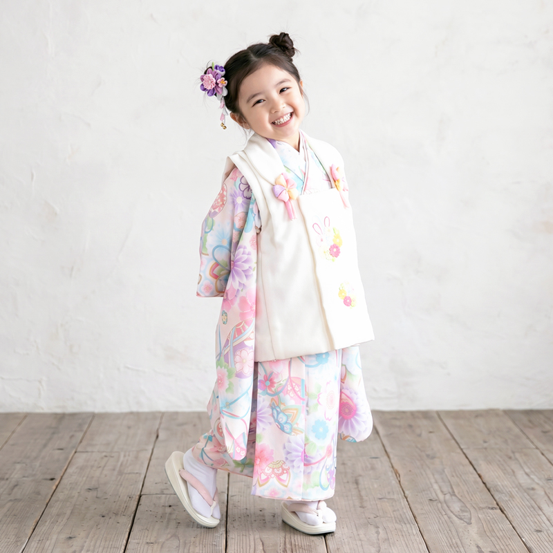 七五三着物3歳女の子画像