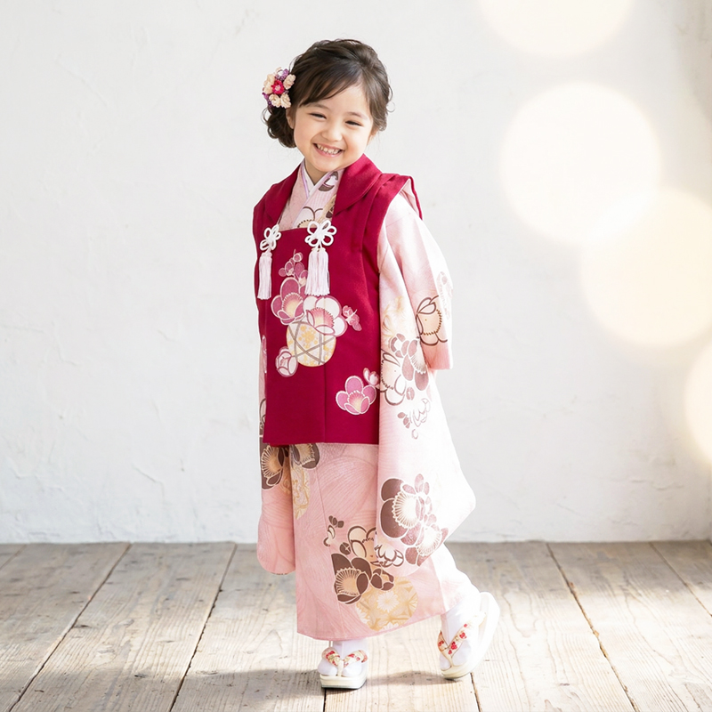 七五三着物3歳女の子画像