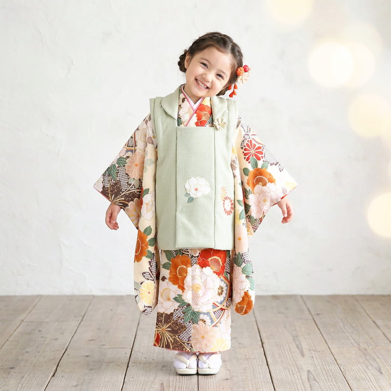 七五三着物3歳女の子画像