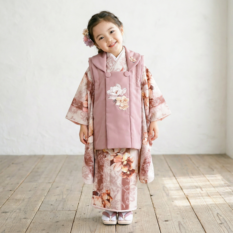 七五三着物3歳女の子画像