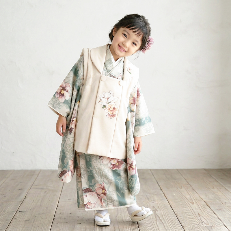 七五三着物3歳女の子画像