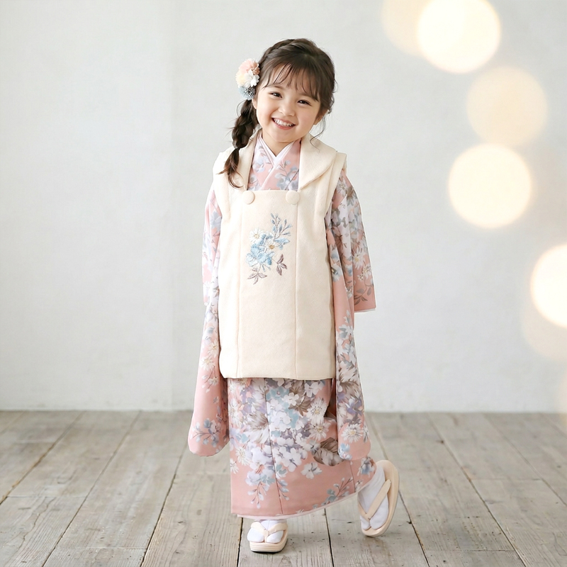 七五三着物3歳女の子画像