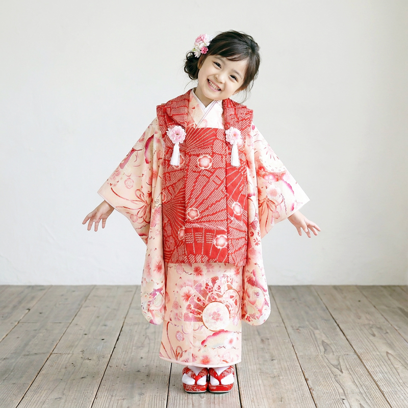 七五三着物3歳女の子画像