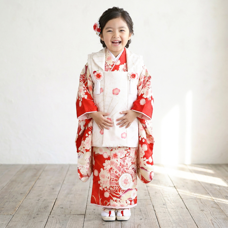 七五三着物3歳女の子画像