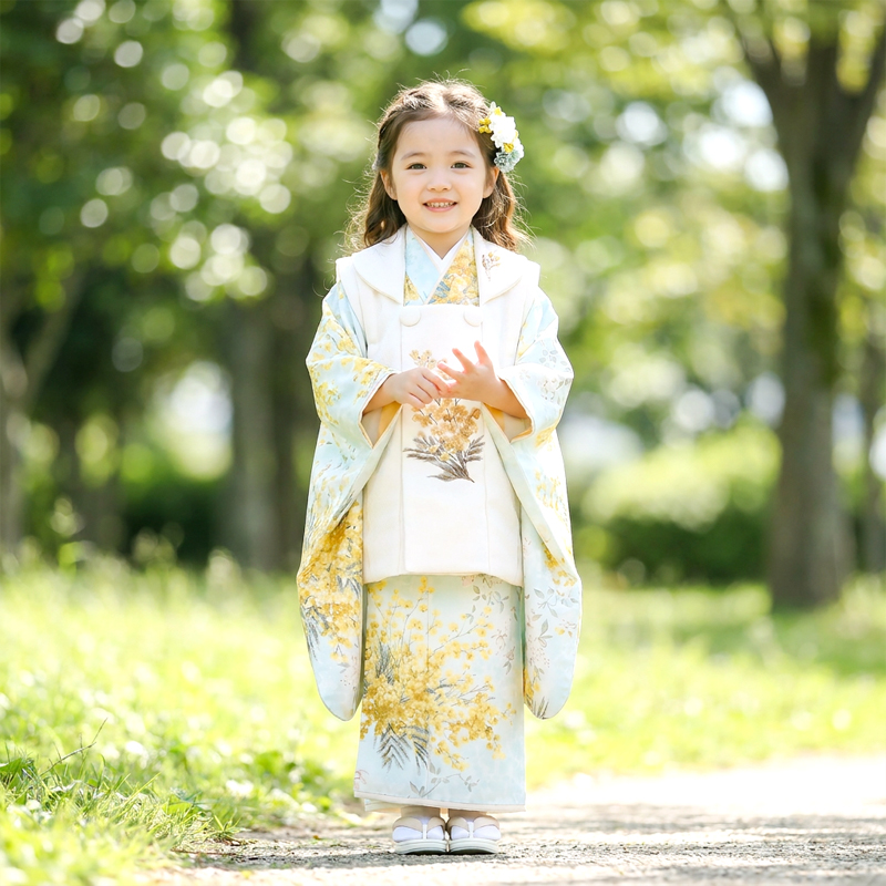 七五三着物3歳女の子画像
