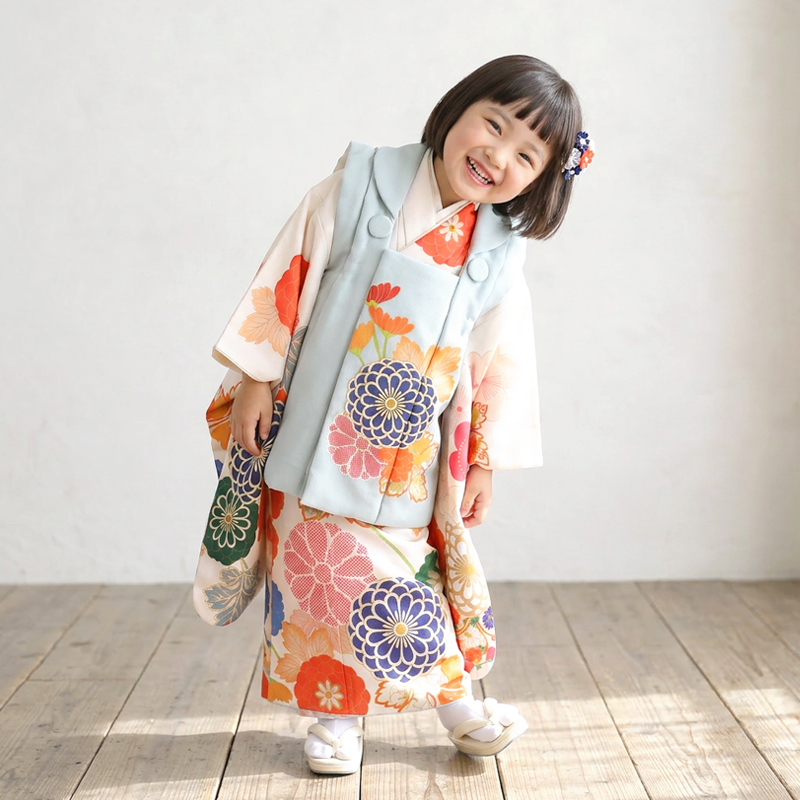 七五三着物3歳女の子画像