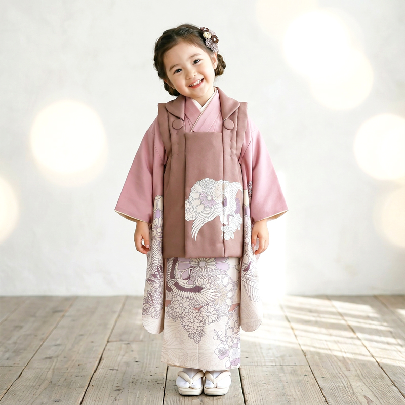 七五三着物3歳女の子画像