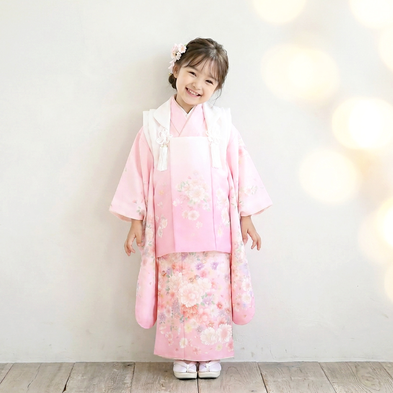 七五三着物3歳女の子画像