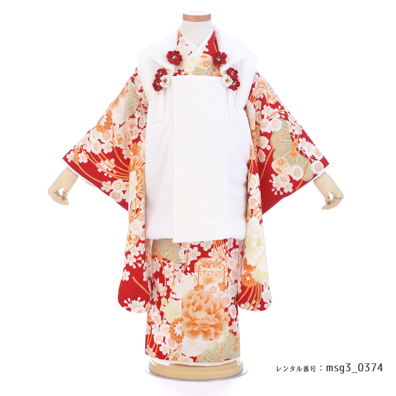 七五三着物3歳女の子画像