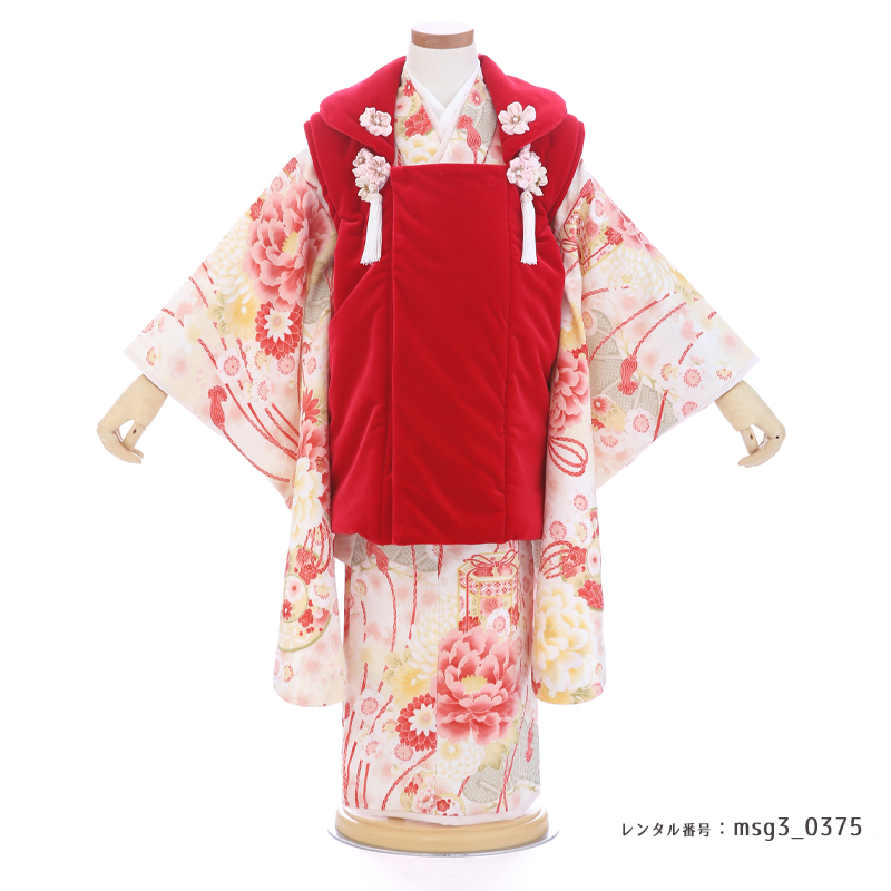 七五三着物3歳女の子画像