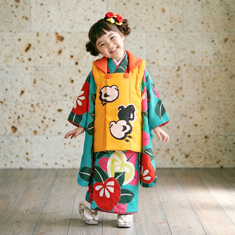 七五三着物3歳女の子画像