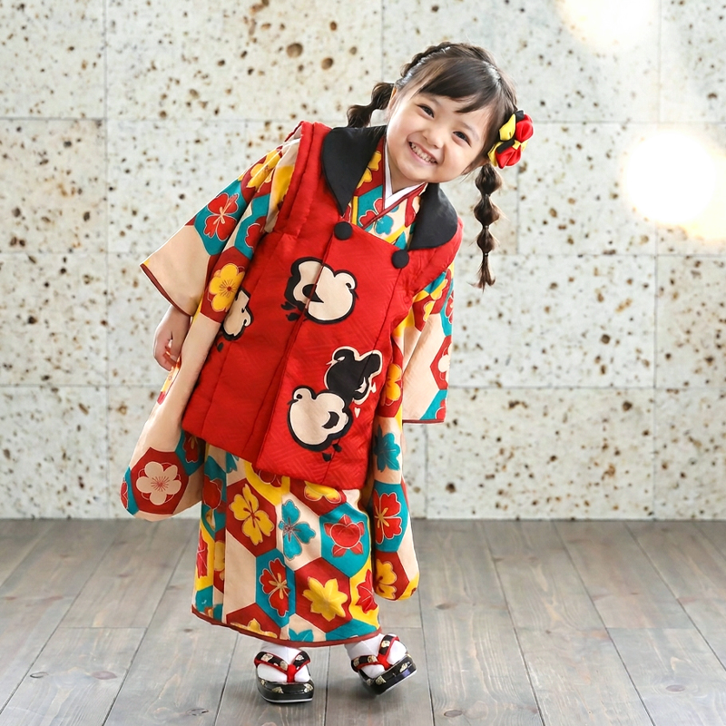 七五三着物3歳女の子画像