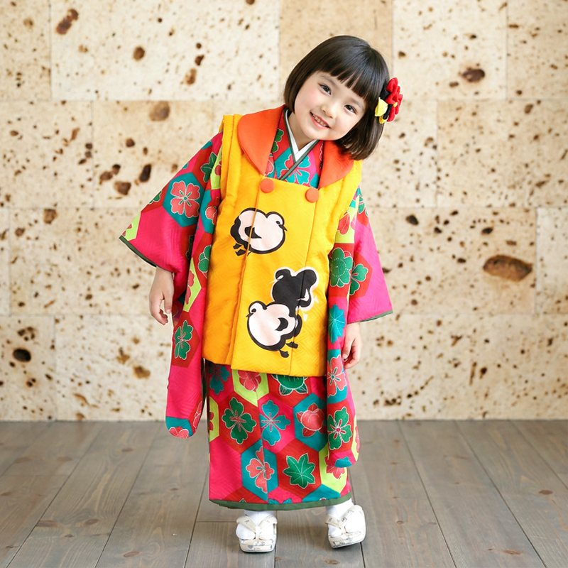 七五三着物3歳女の子画像
