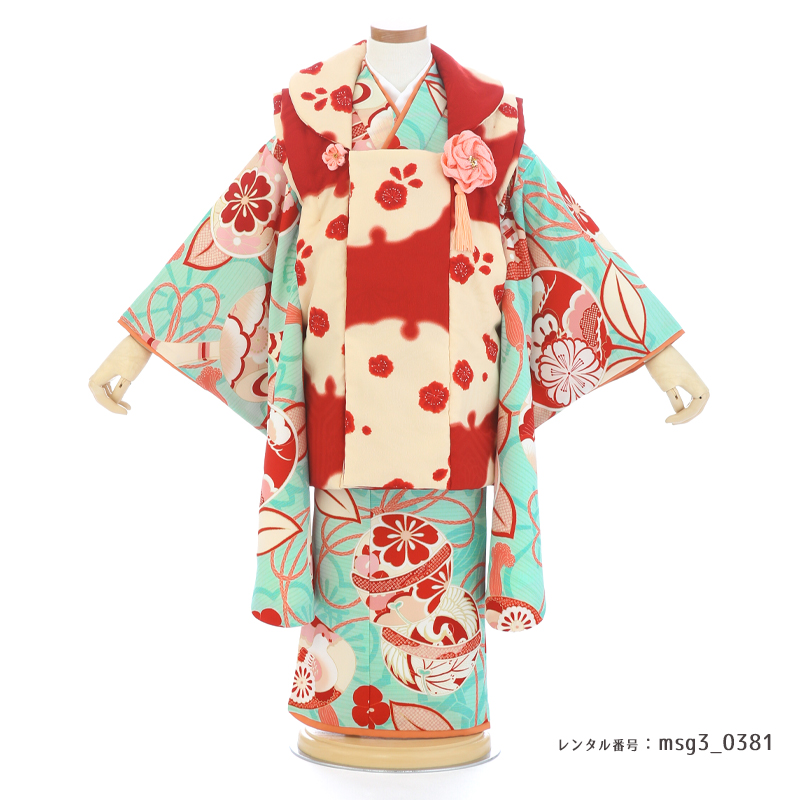 七五三着物3歳女の子画像