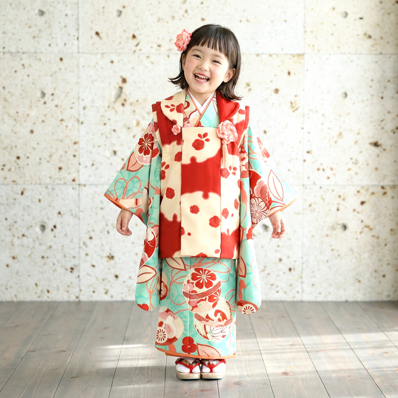 七五三着物3歳女の子画像