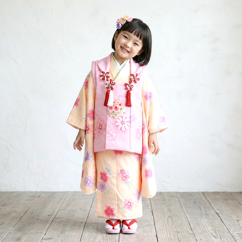 七五三着物3歳女の子画像