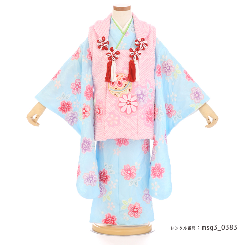 七五三着物3歳女の子画像