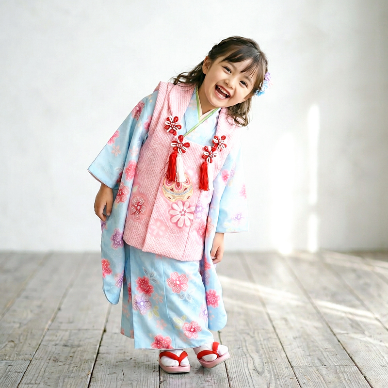 七五三着物3歳女の子画像