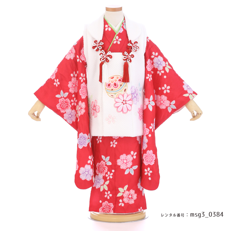 七五三着物3歳女の子画像