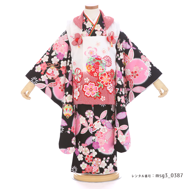 七五三着物3歳女の子画像