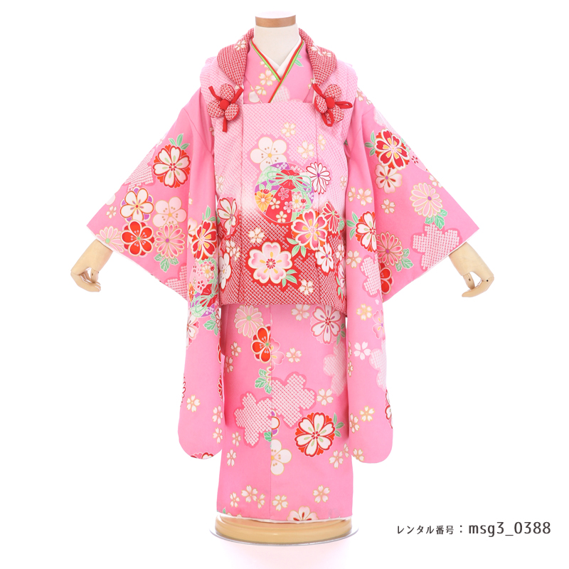 七五三着物3歳女の子画像