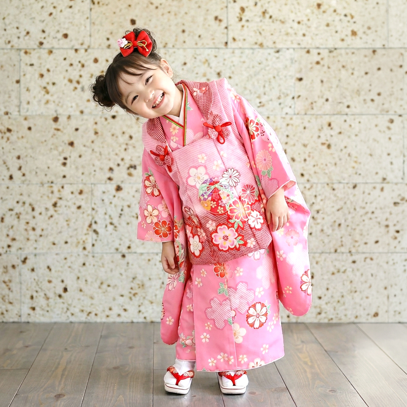七五三着物3歳女の子画像
