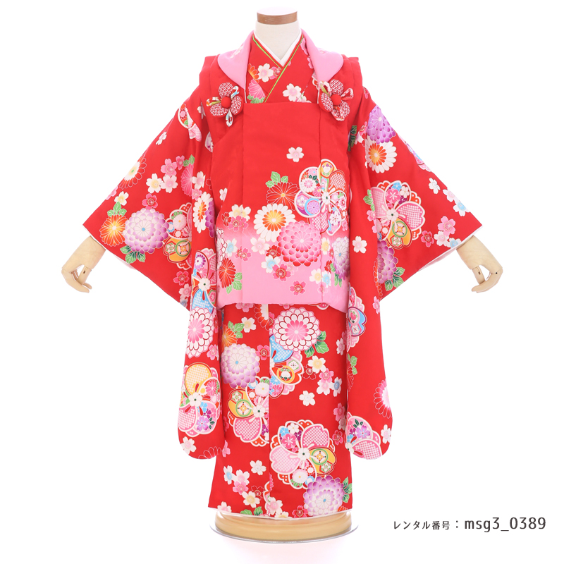 七五三着物3歳女の子画像