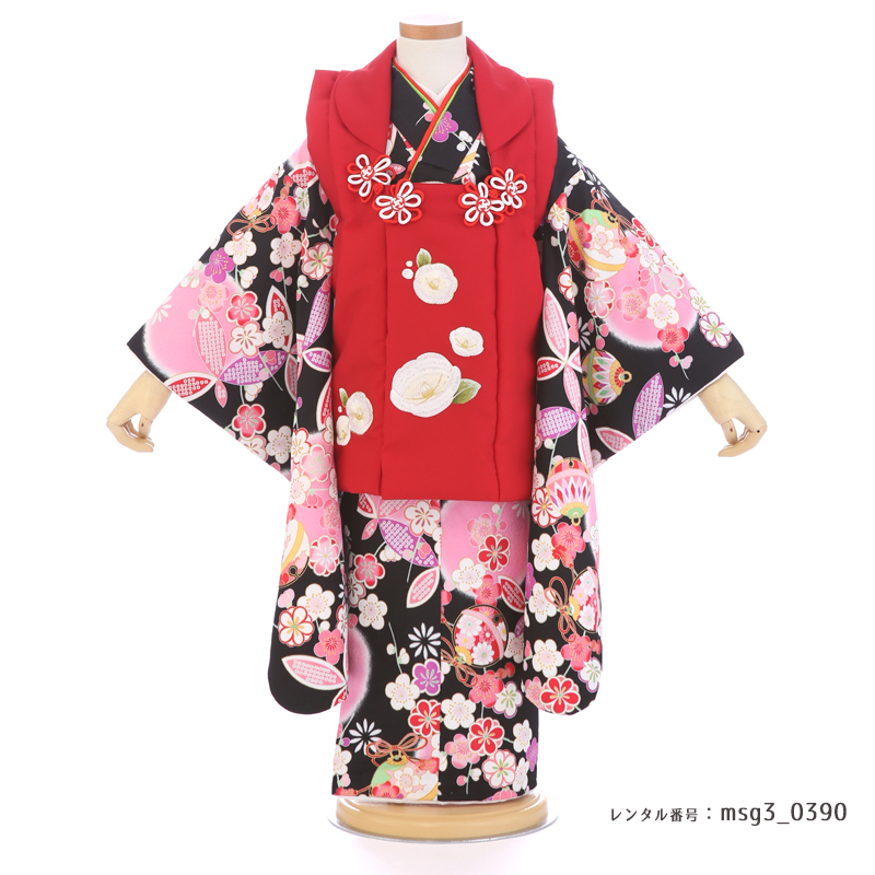 七五三着物3歳女の子画像