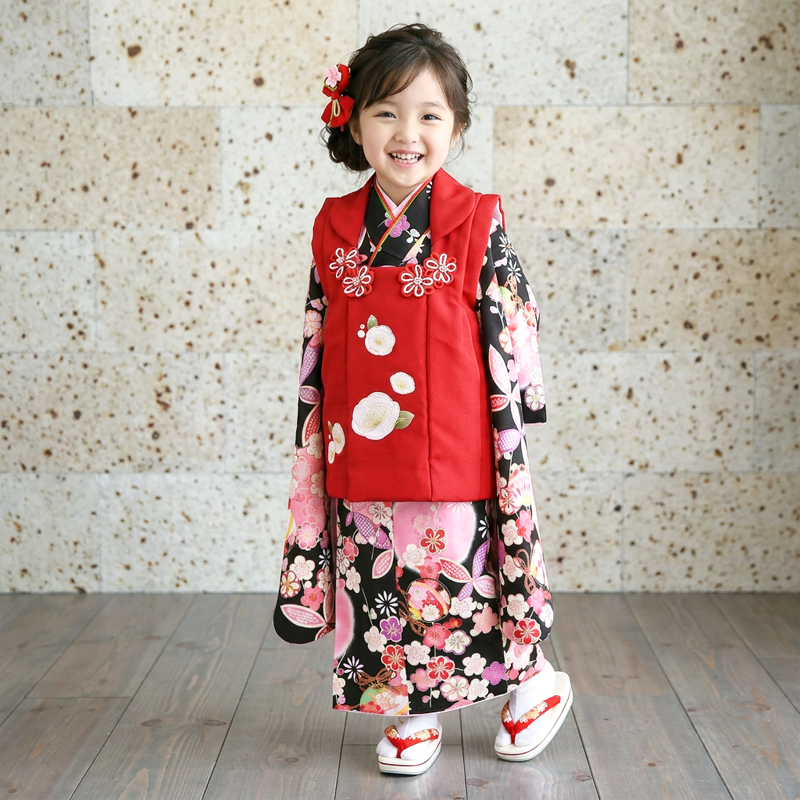 七五三着物3歳女の子画像