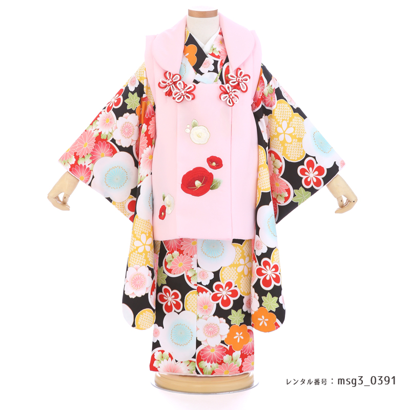 七五三着物3歳女の子画像