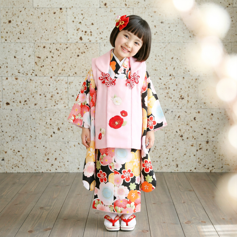 七五三着物3歳女の子画像