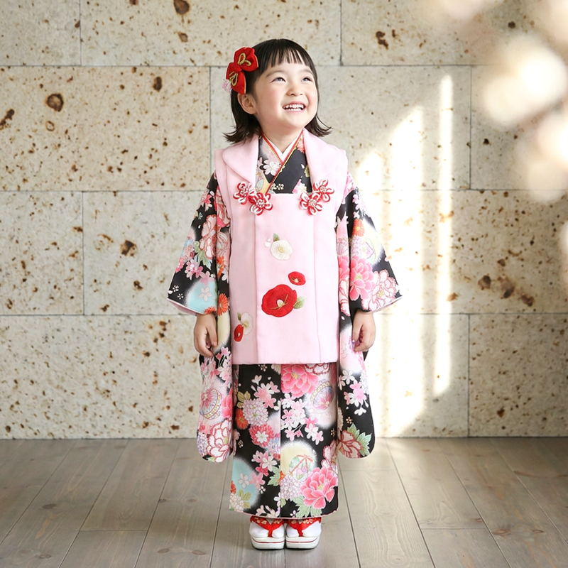 七五三着物3歳女の子画像