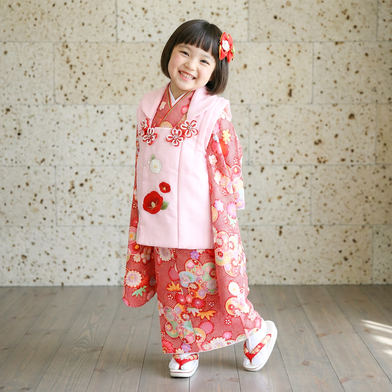 七五三着物3歳女の子画像