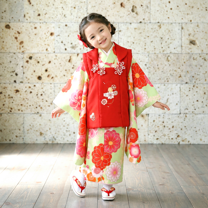七五三着物3歳女の子画像