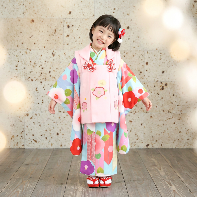 七五三着物3歳女の子画像