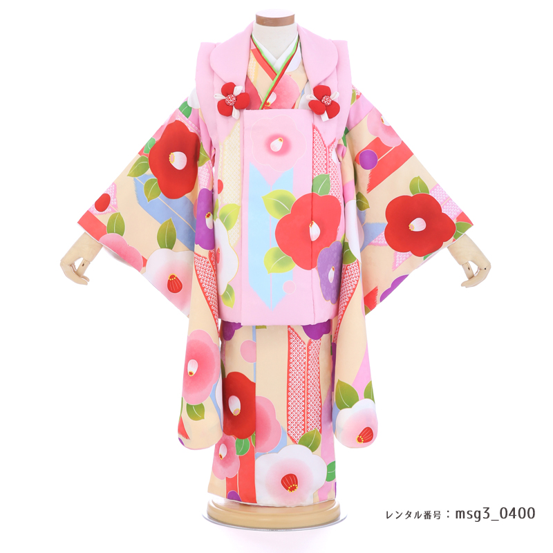 七五三着物3歳女の子画像