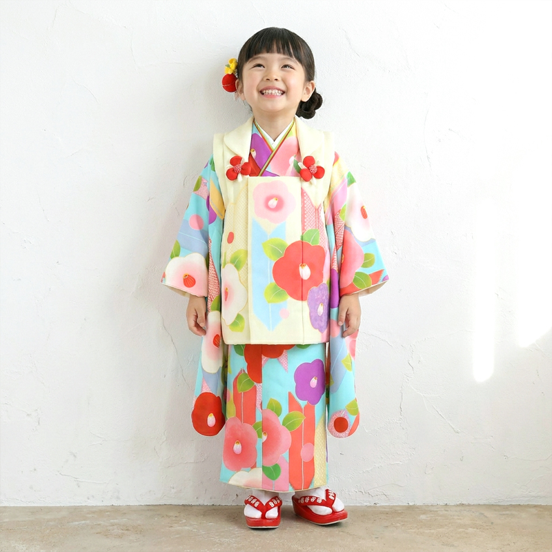 七五三着物3歳女の子画像