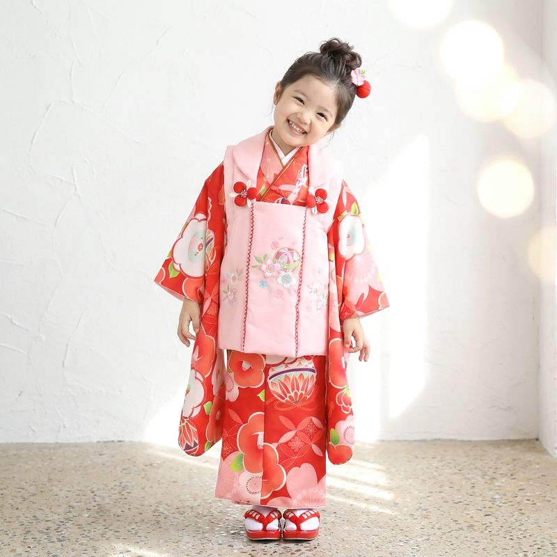 七五三着物3歳女の子画像