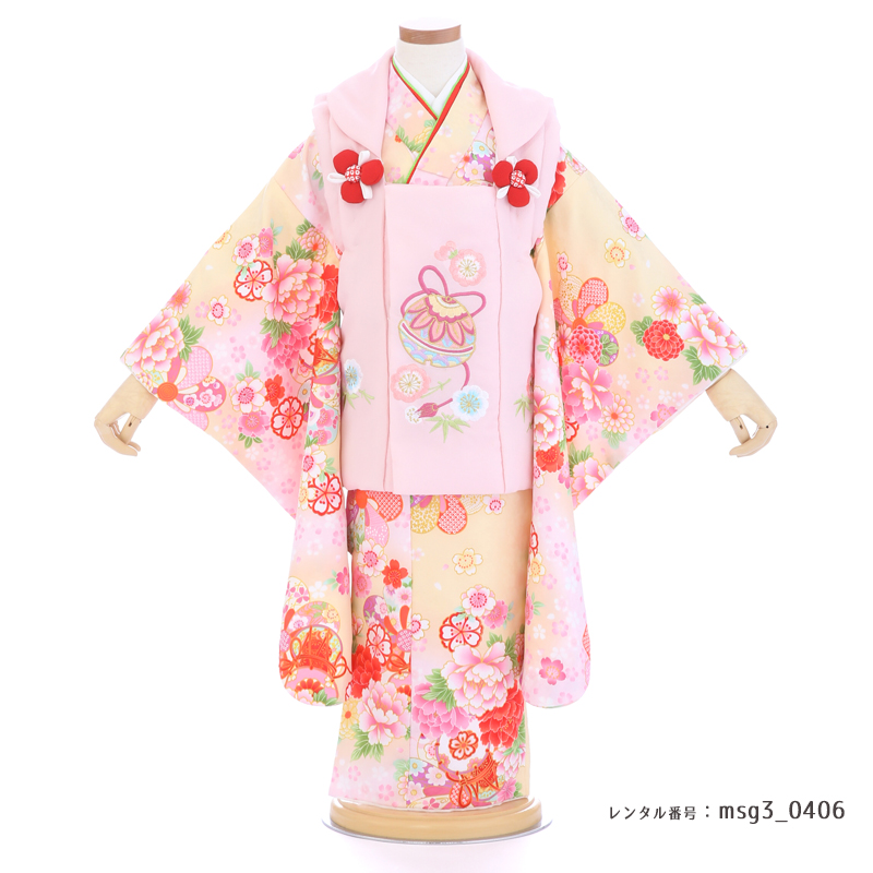 七五三着物3歳女の子画像