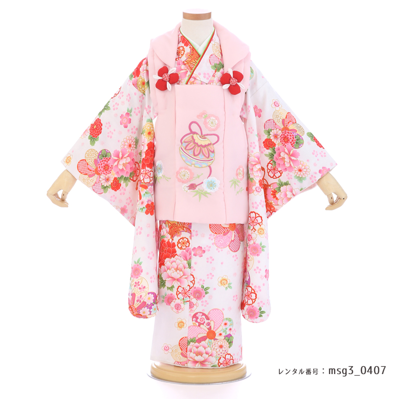 七五三着物3歳女の子画像