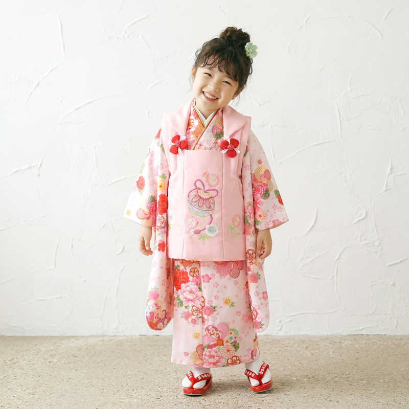 七五三着物3歳女の子画像