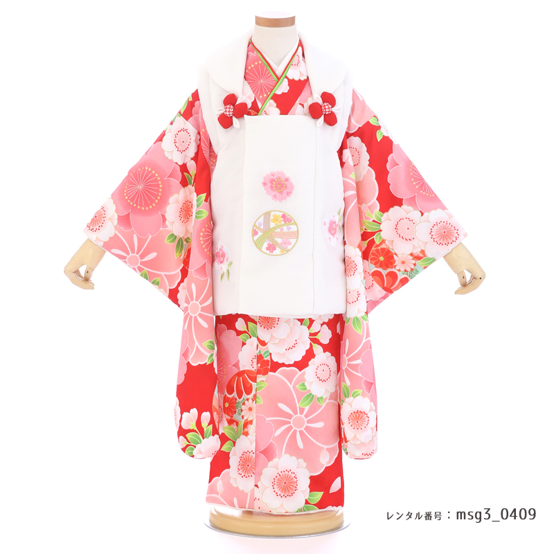 七五三着物3歳女の子画像